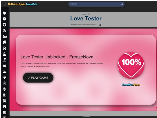 love-tester screenshot