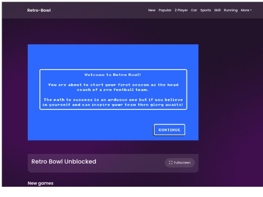 retro-bowl screenshot
