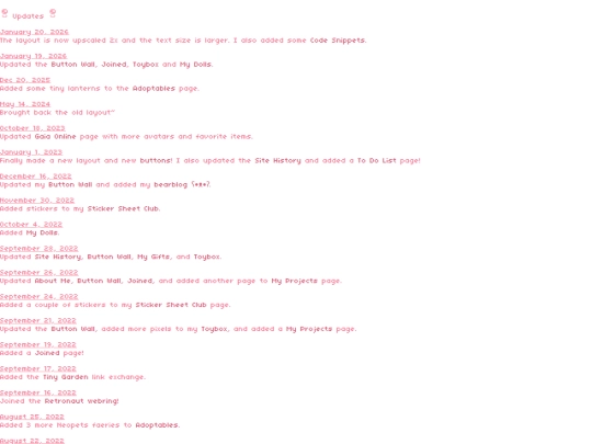 updates screenshot