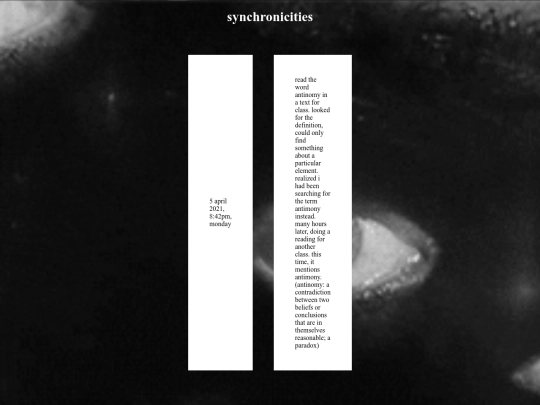 synchronicities screenshot