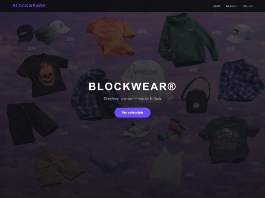 clothingsite screenshot
