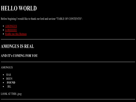 index screenshot