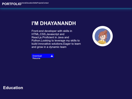 portfolio screenshot