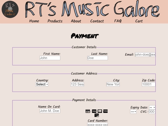 forms screenshot
