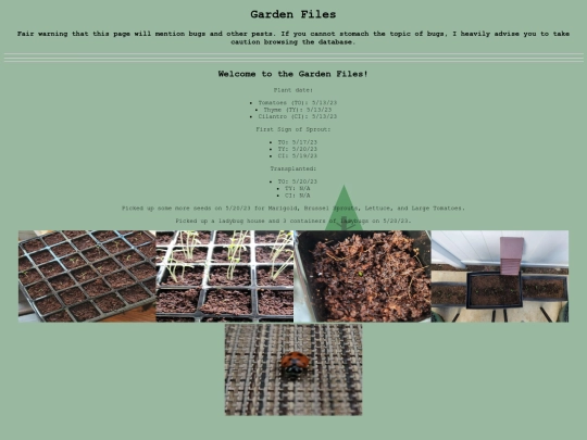 gardenfiles screenshot