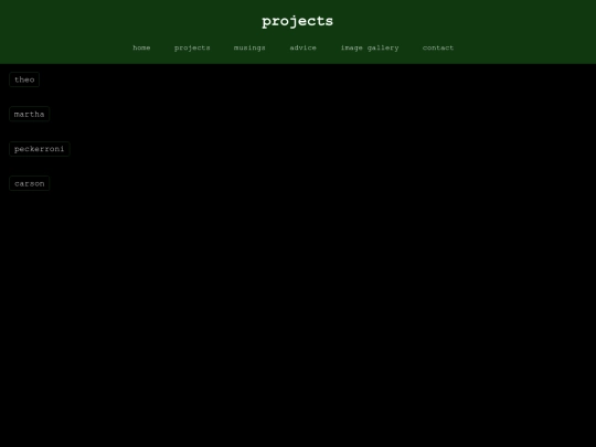 projects screenshot