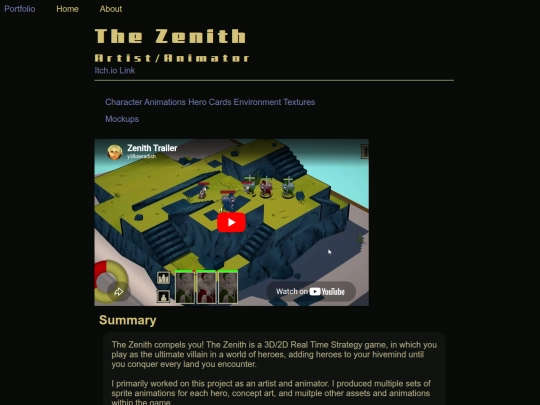 Portfolio/GamesPage/Zenith screenshot