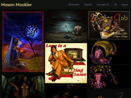 Portfolio/Illustration screenshot