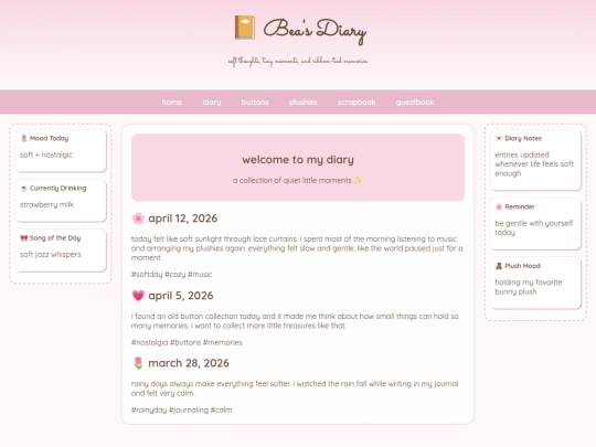 diary screenshot