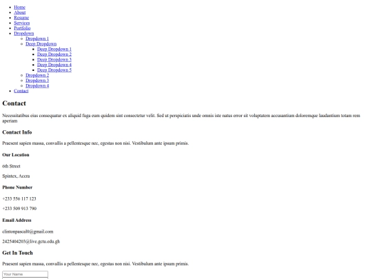 contact screenshot
