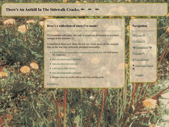 zines screenshot