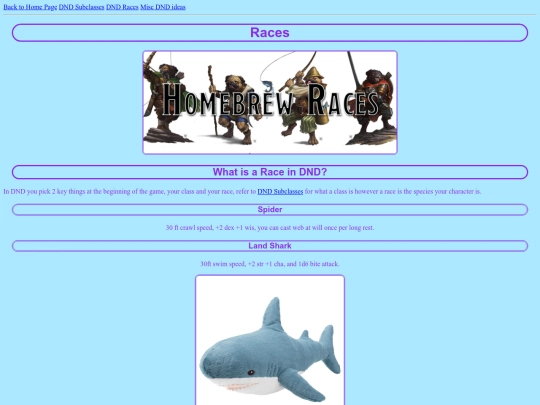 dnd-shet/Races screenshot