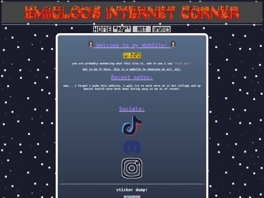 page/main screenshot