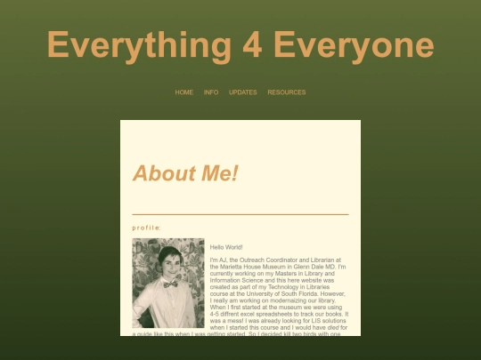 pages/about screenshot