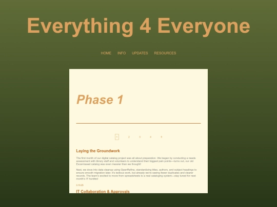 pages/blog screenshot