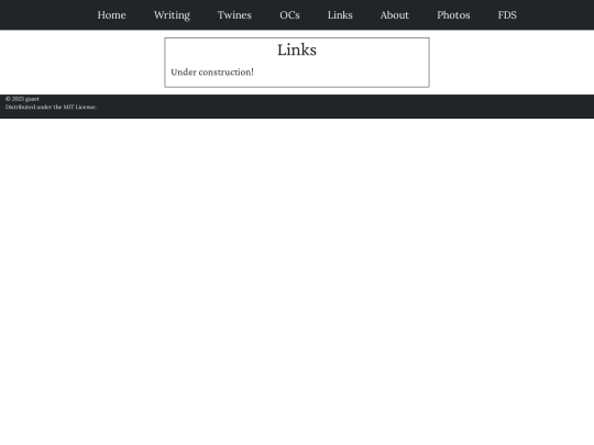 links screenshot