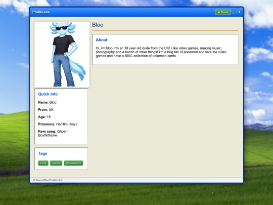 profile screenshot