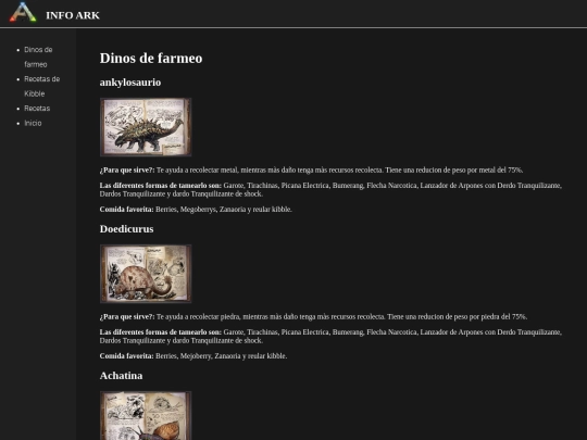 HTML/Info ARK screenshot