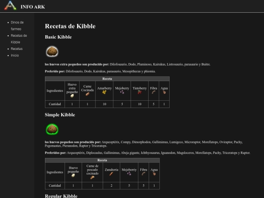 HTML/info_ARK_Kibble screenshot