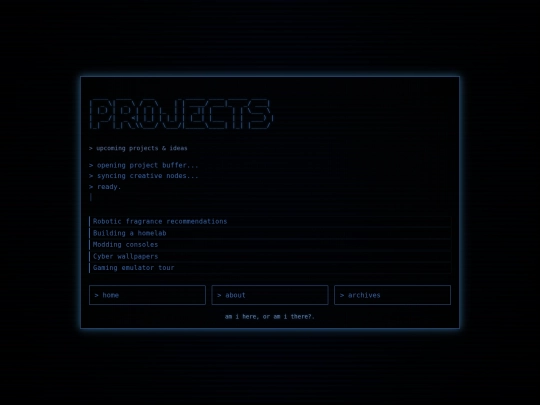 projects screenshot