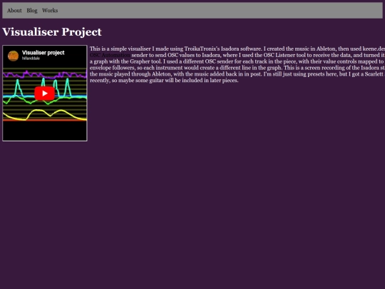 visualiser screenshot