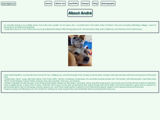 AboutMe screenshot