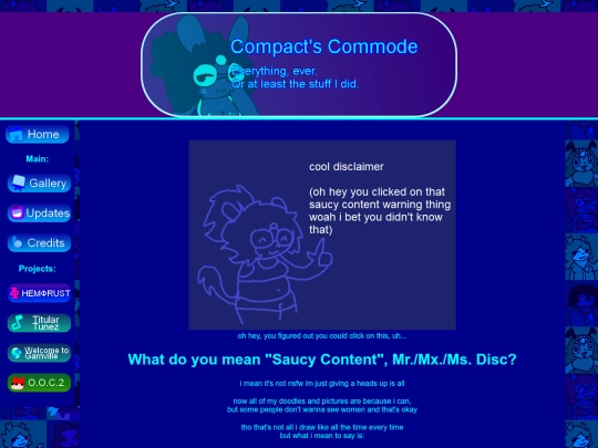 disclaimer screenshot