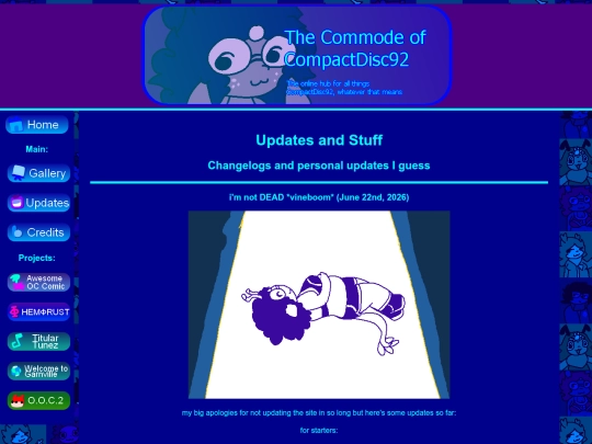 updates screenshot