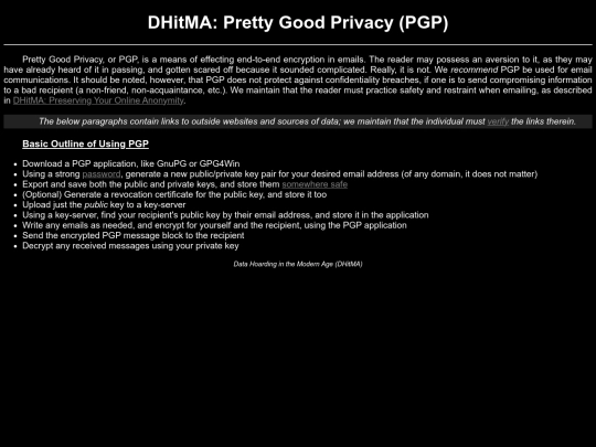 html/pgp screenshot