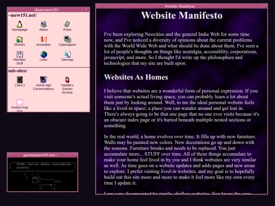 cyber/manifesto screenshot
