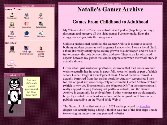 subsite/games screenshot