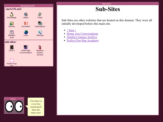 subsite screenshot