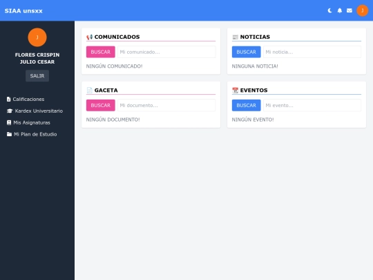 Dashboard screenshot