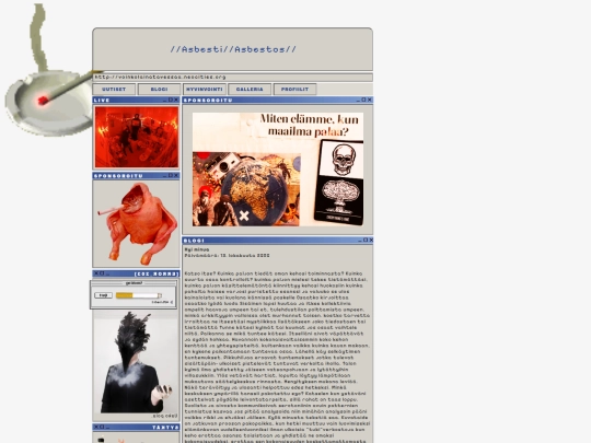 Vessa/nettisivut/blogi screenshot