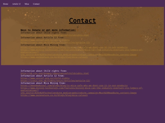 child labour /contact screenshot