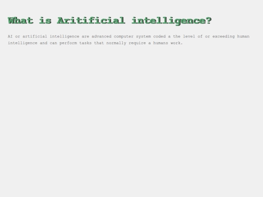 Intelligence screenshot