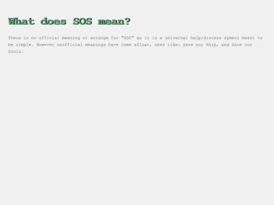 SOS screenshot