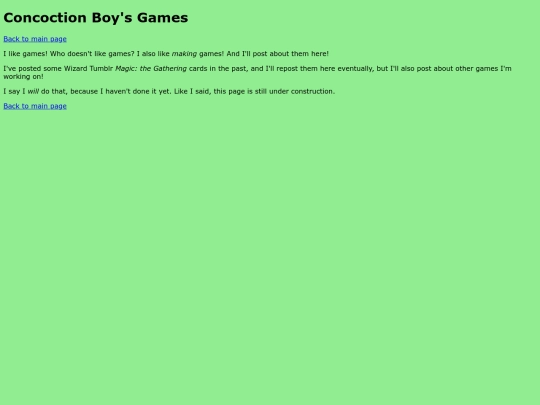Games screenshot