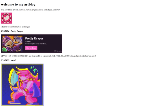 artblog screenshot