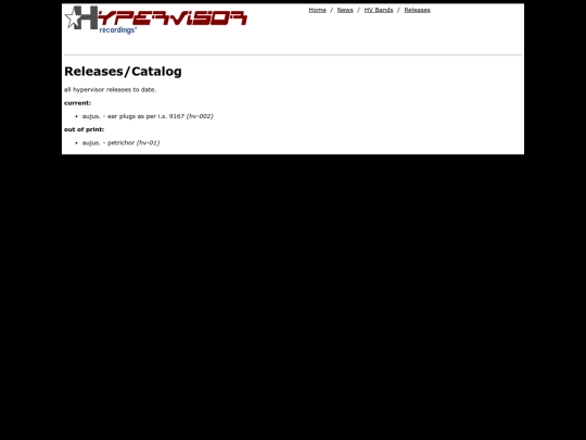 site/releases screenshot