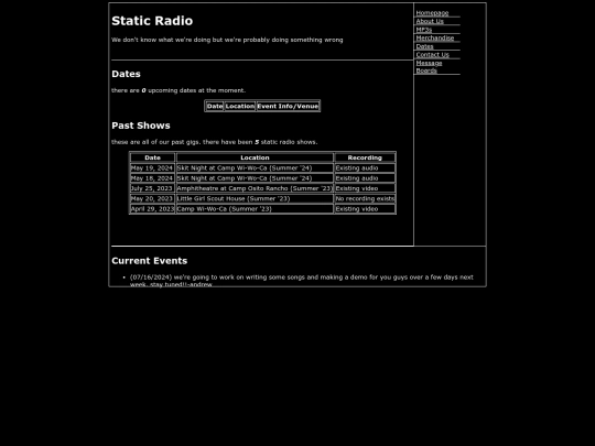 site/sr/site/dates screenshot