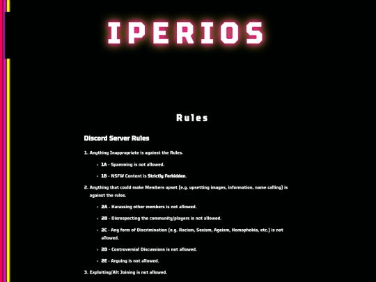 rules screenshot