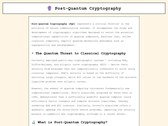 post-quantum screenshot
