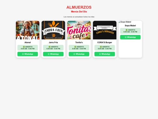 almuerzos/almuerzos screenshot