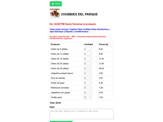 comercios/chubbies screenshot