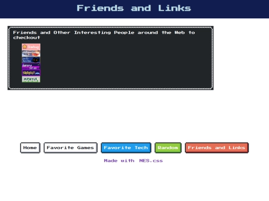 links screenshot