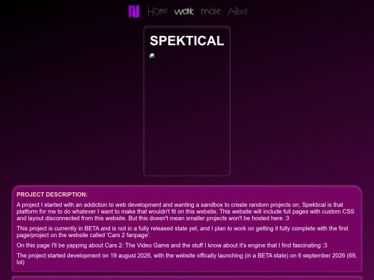 project/spektical screenshot