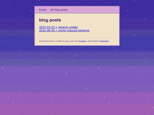 blog/archive screenshot