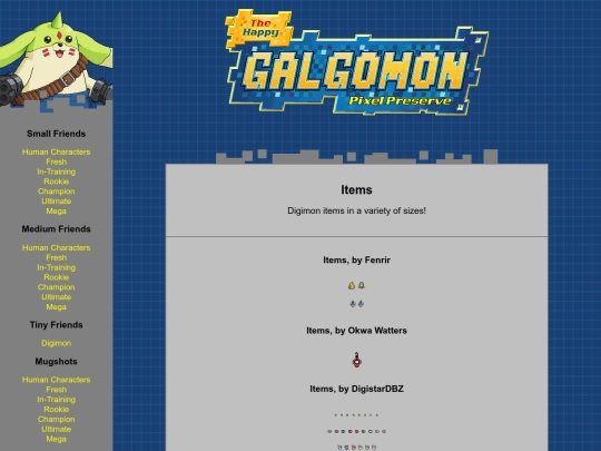 items screenshot
