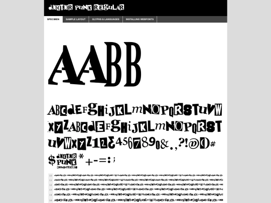 webfontkit-20240604-161730/doctor_punk-demo screenshot